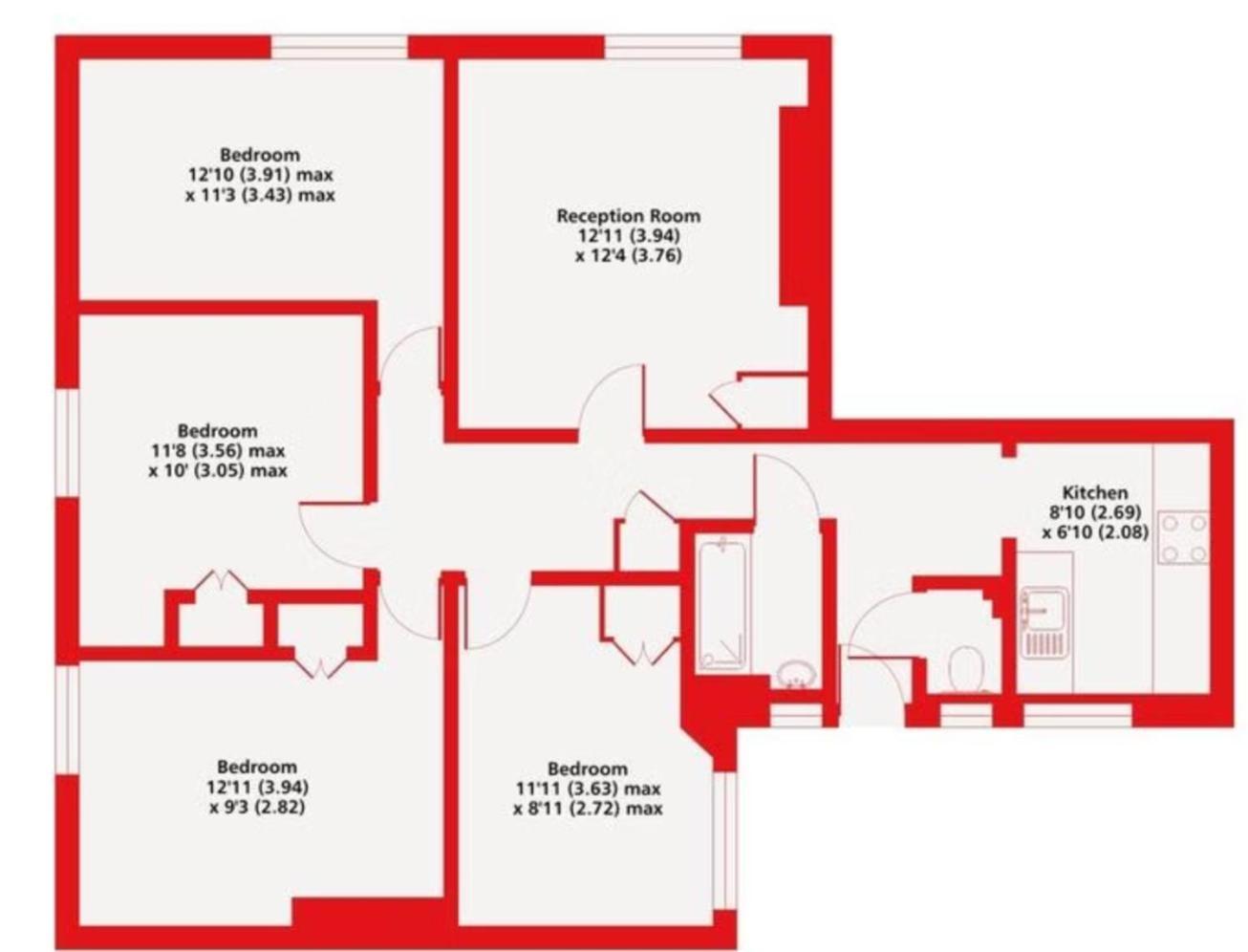 Cosy 4-Bedroom Apartment Next To Borough Londres Exterior foto